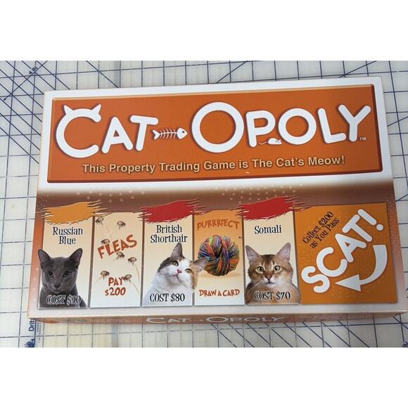 Cat-Opoly Board‎ Game 2-6 Players *NEW SEALED* - Picture 1 of 6